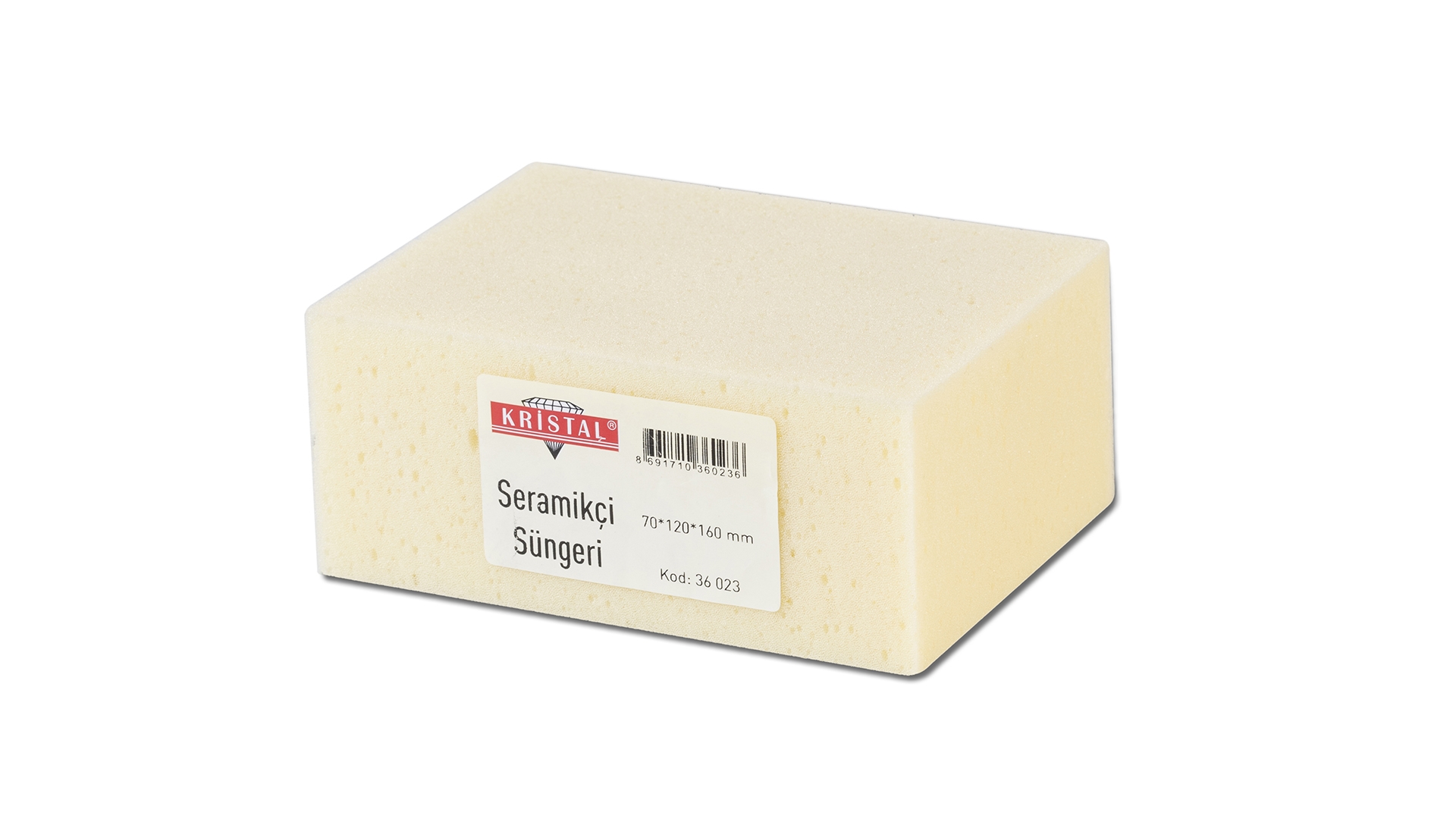 KRISTAL SERAMIKÇI SÜNGERI 7*12*16CM